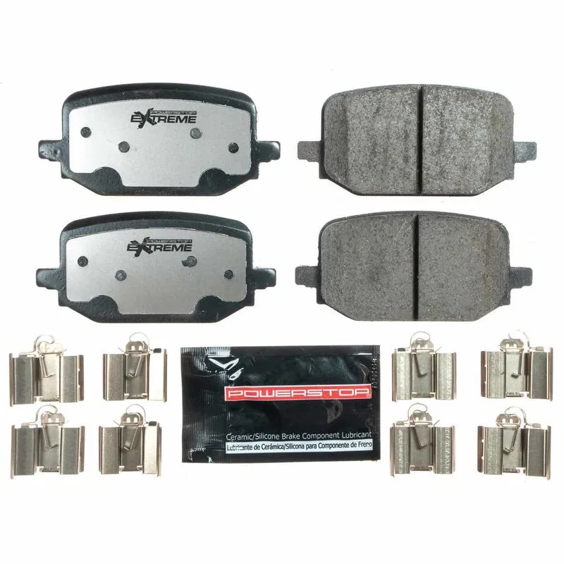 Z36-2232 – POWERSTOP Brake Pad, FMSI Number D2232 Carbon-Fiber Ceramic Brake Pads Set Of 4 With Premium Stainless Ste...